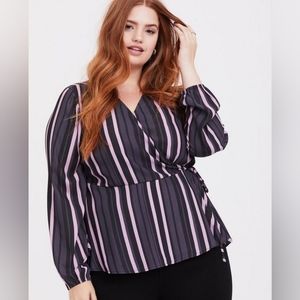 Crepe Surplice Top (D1)